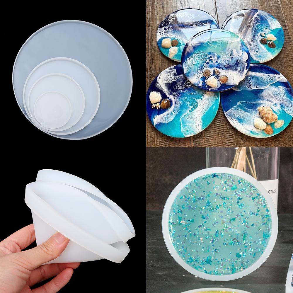 Resin Art Coasters - Molde de resina epoxi redondo para