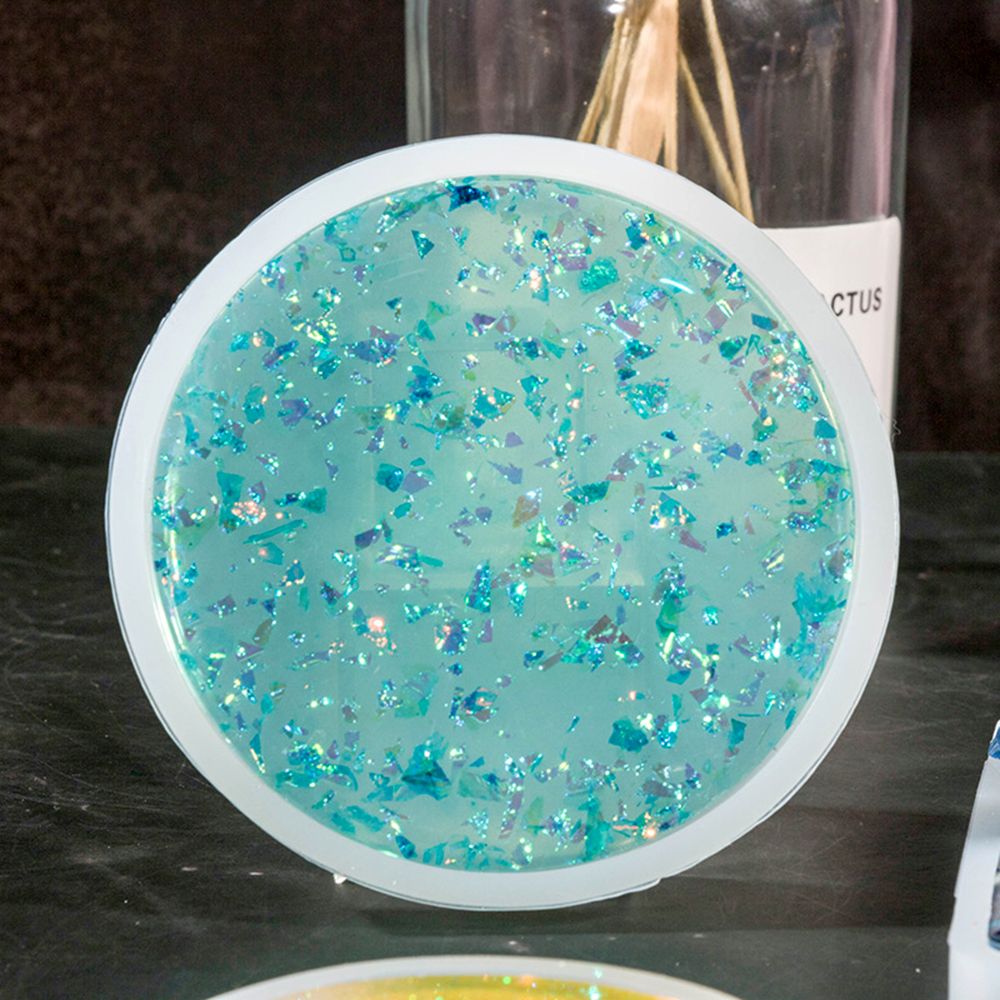 Resin Art Coasters - Molde de silicona redondo para posavasos
