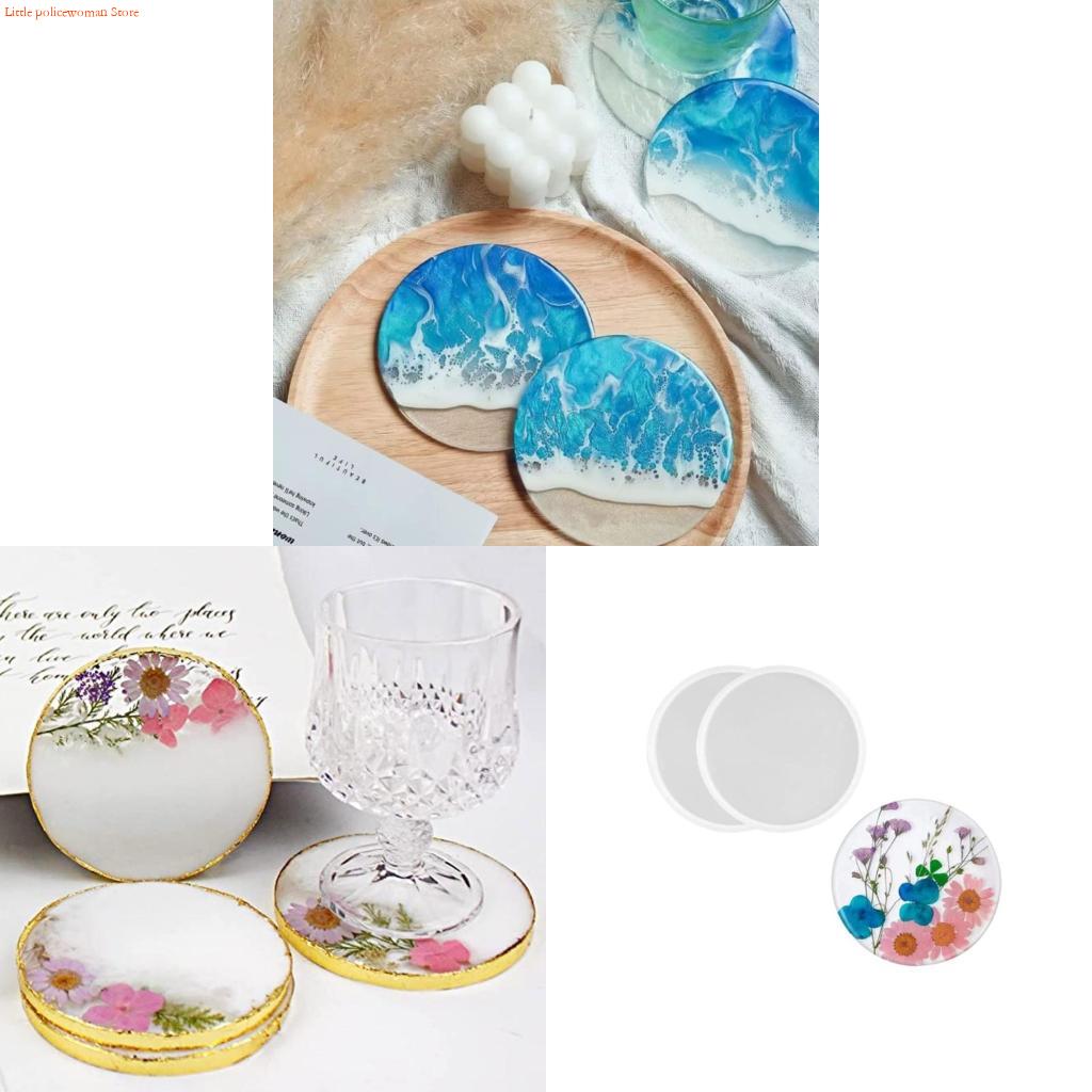 Resin Art Coasters - Molde posavasos resina F92D,Molde posavasos redondo