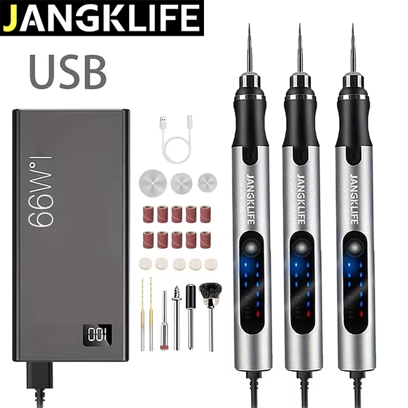 Resin Art Drill Machine - JANGKLIFE Kit de Herramientas Rotatorias Recargables