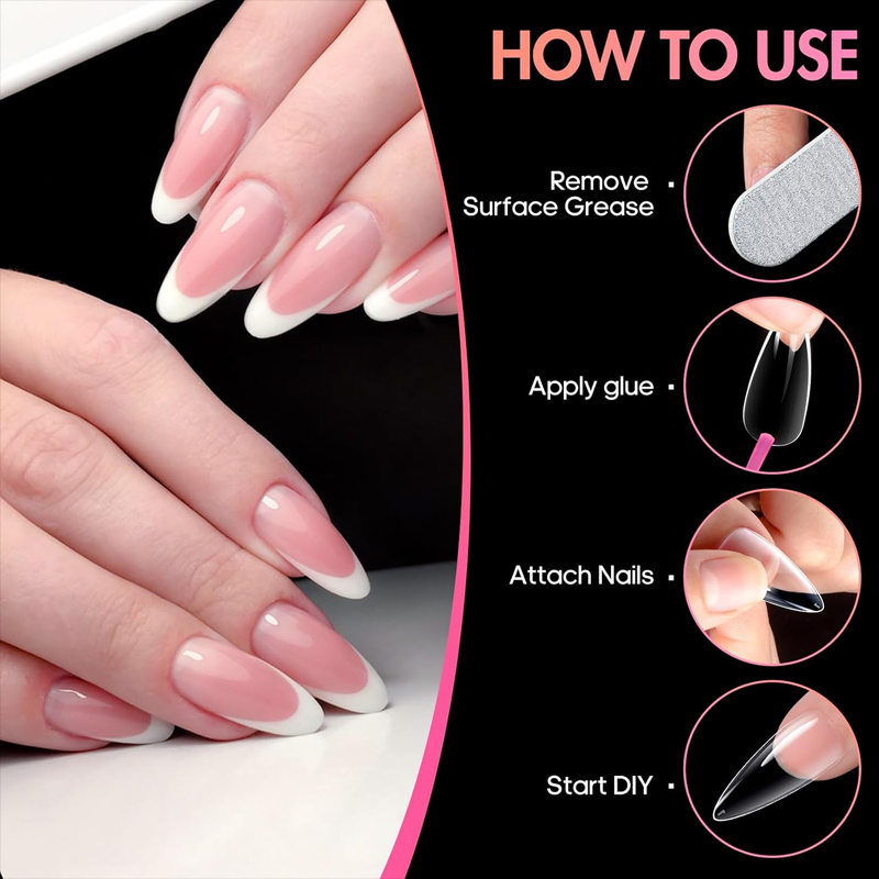 Puntas de Uñas Ultra Cortas en - Resin Art Use reseña y precio