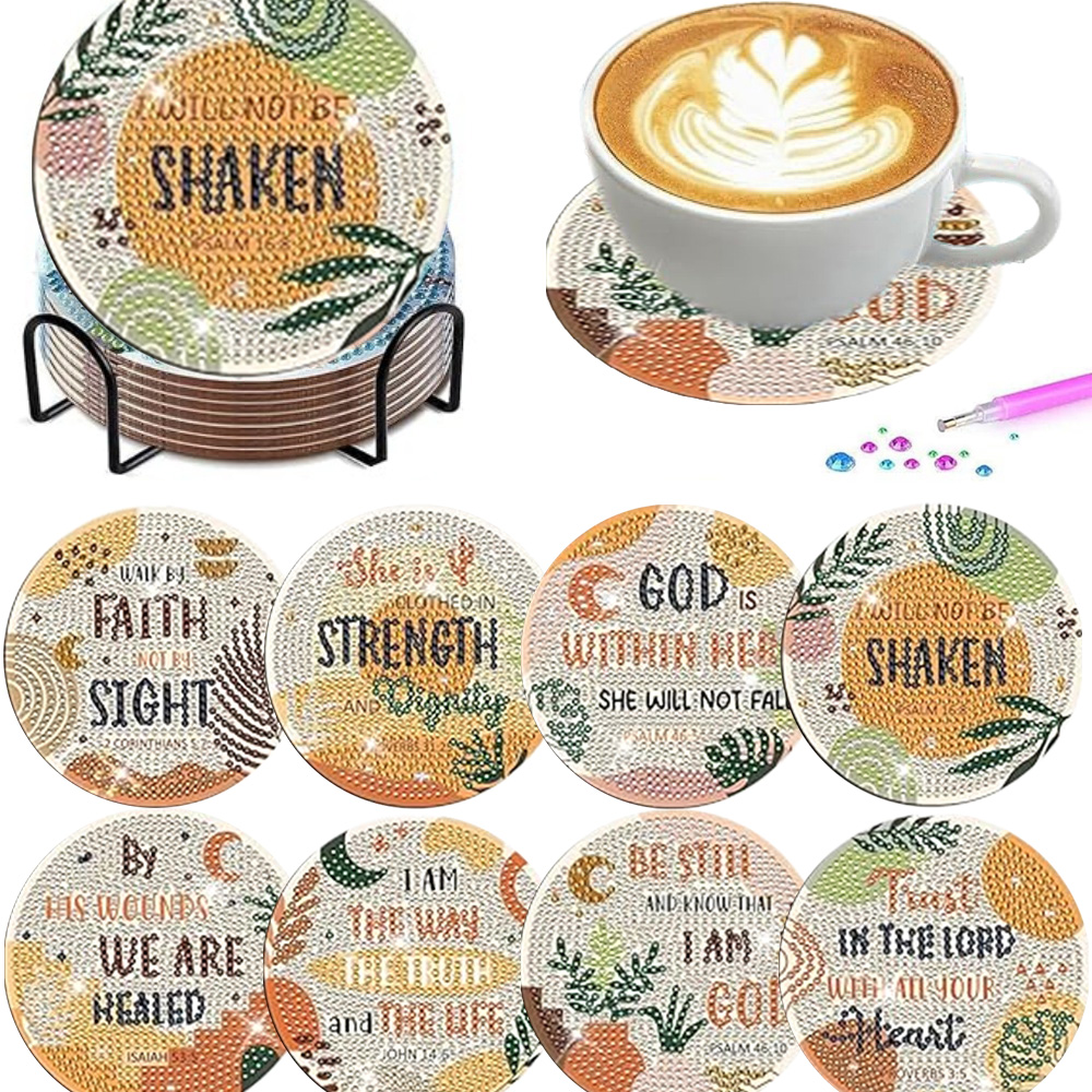 Juego de 8 Posavasos de Pintur - Resin Art Coasters reseña y precio