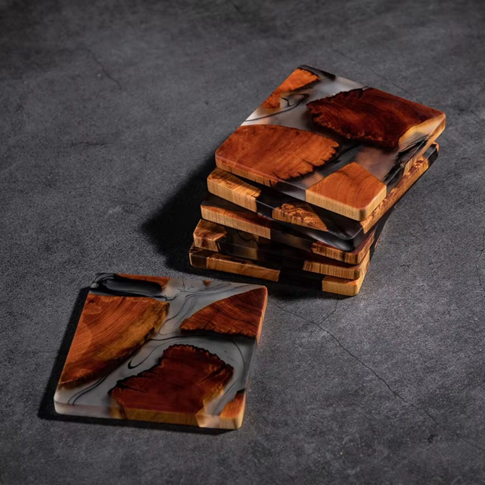Posavasos de resina de madera, - Resin Art Coasters reseña y precio