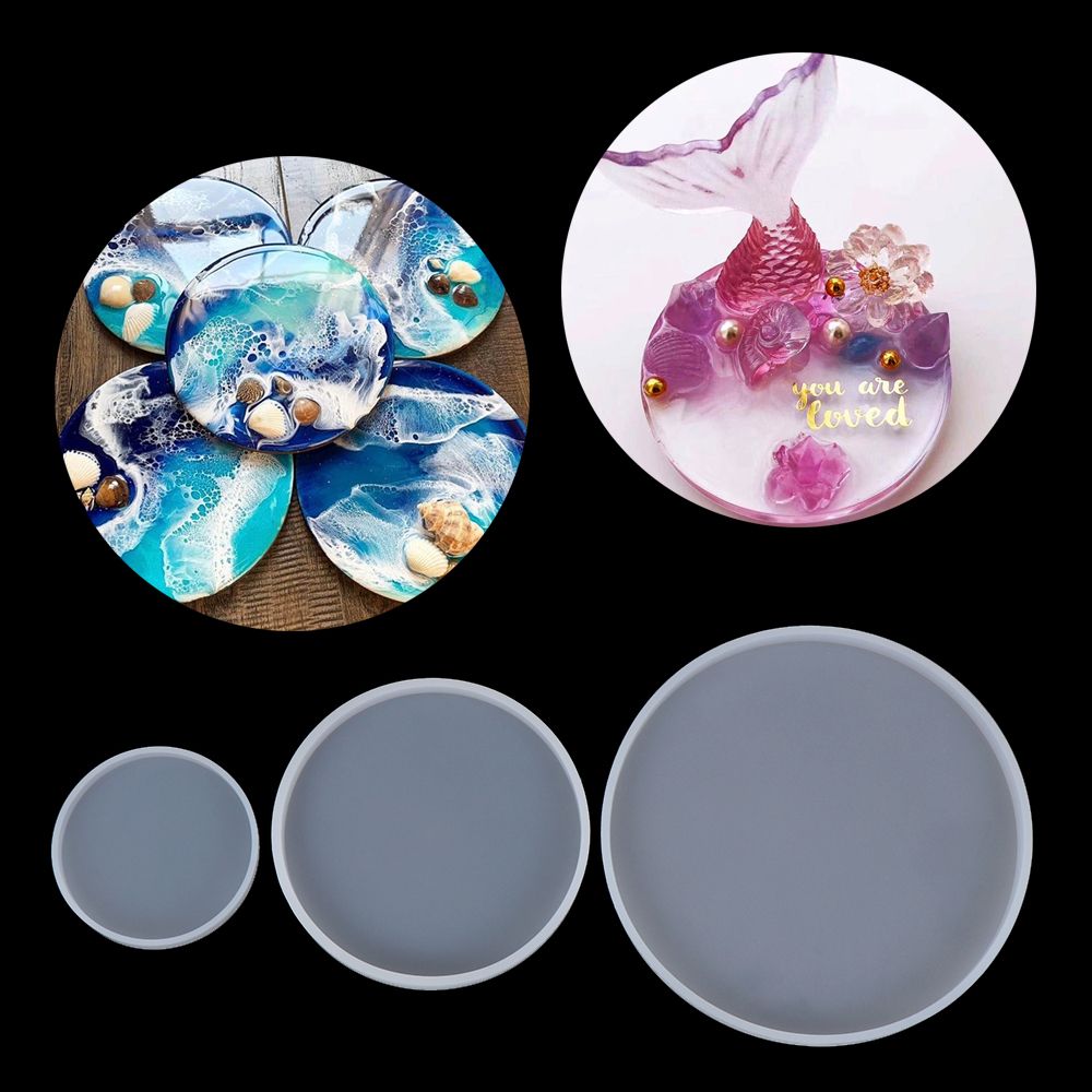 Molde de silicona redondo para - Resin Art Coasters reseña y precio