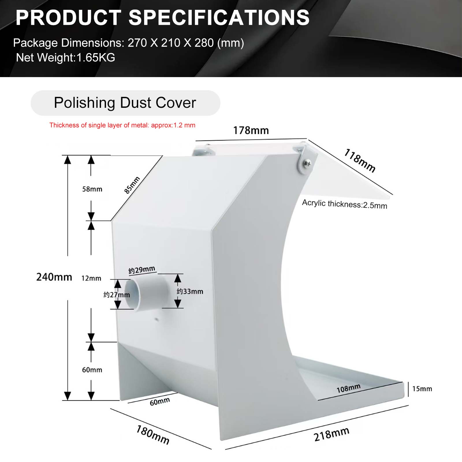 Protector antipolvo de metal d - Resin Art Drill Machine reseña y precio
