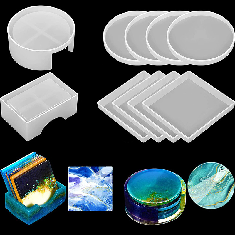 Molde de silicona para posavas - Resin Art Coasters reseña y precio