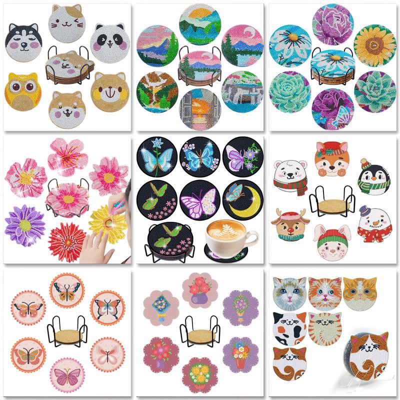 SDOYUNO Kits de posavasos con  - Resin Art Coasters reseña y precio