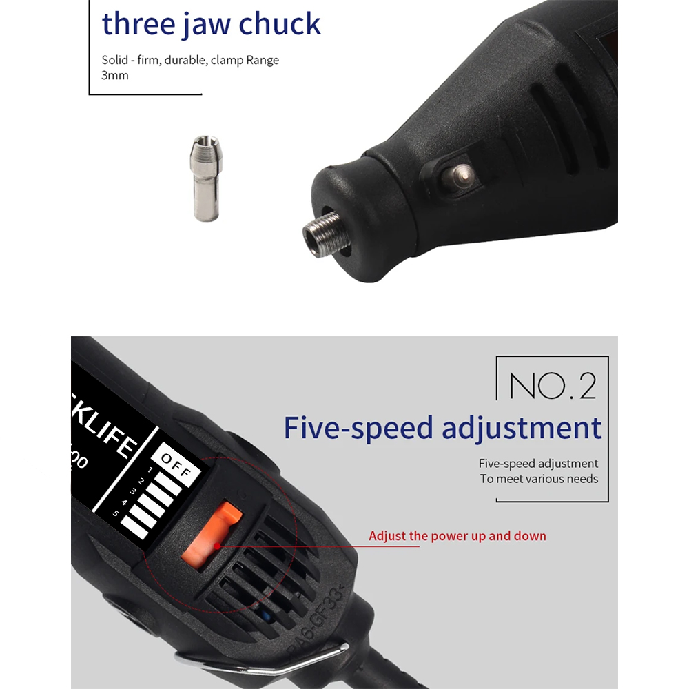 JANGKLIFE110-220V Pulidora y T - Resin Art Drill Machine reseña y precio